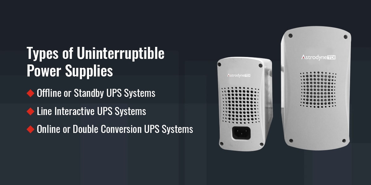 types of uninterruptible power supplies