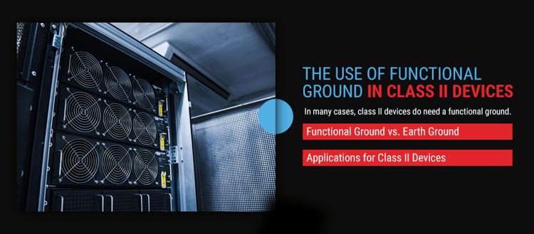 The use of functional ground in class II devices