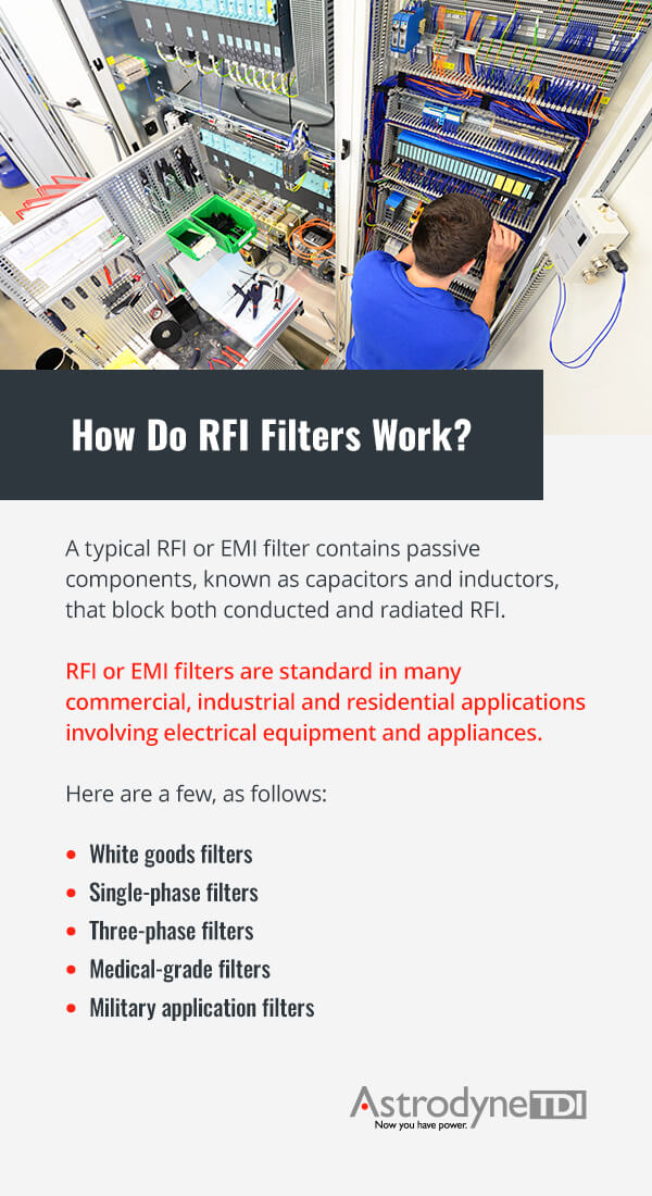 how do RFI filters work