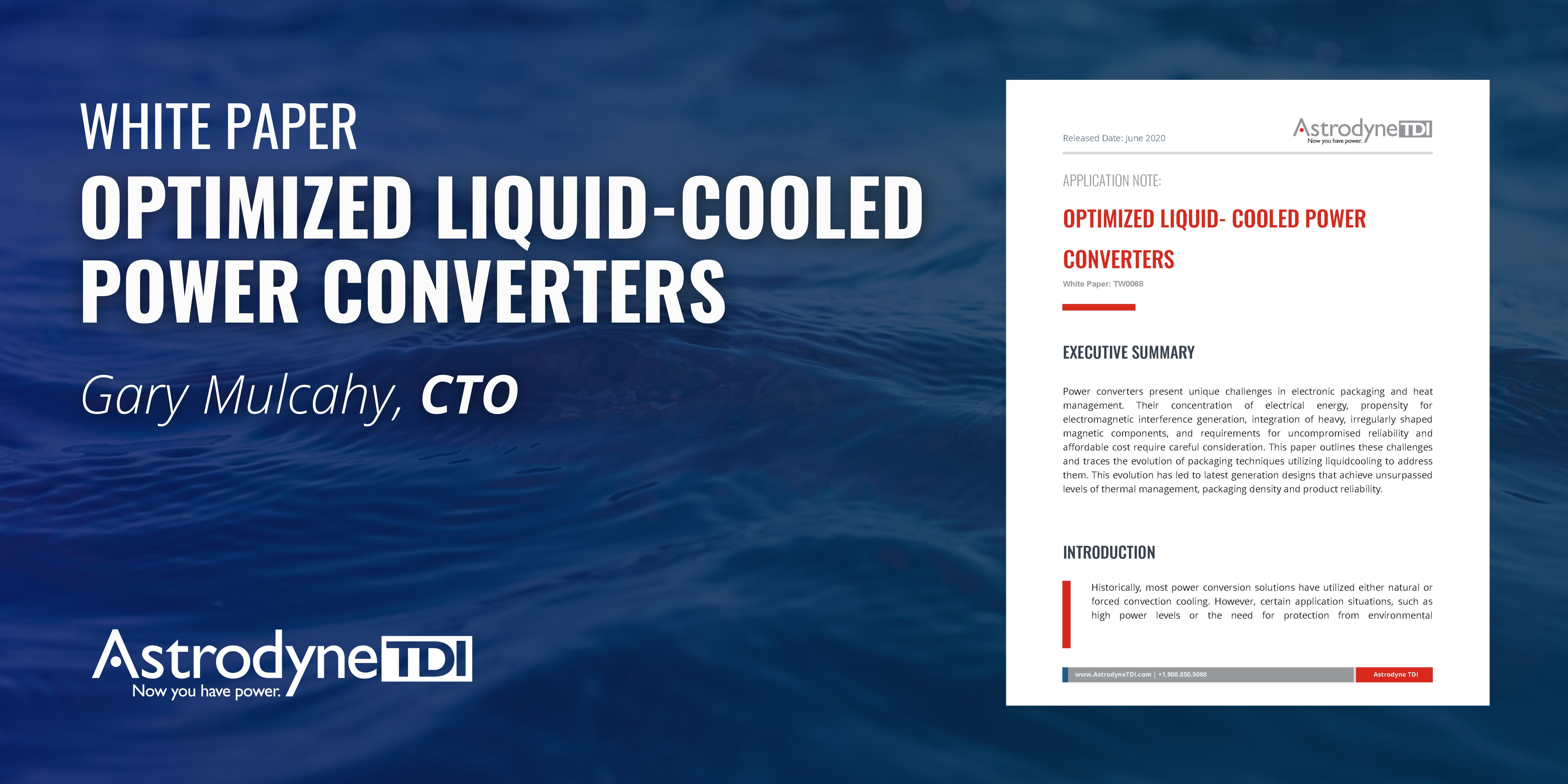 Optimized Liquid-Cooled Power Converters