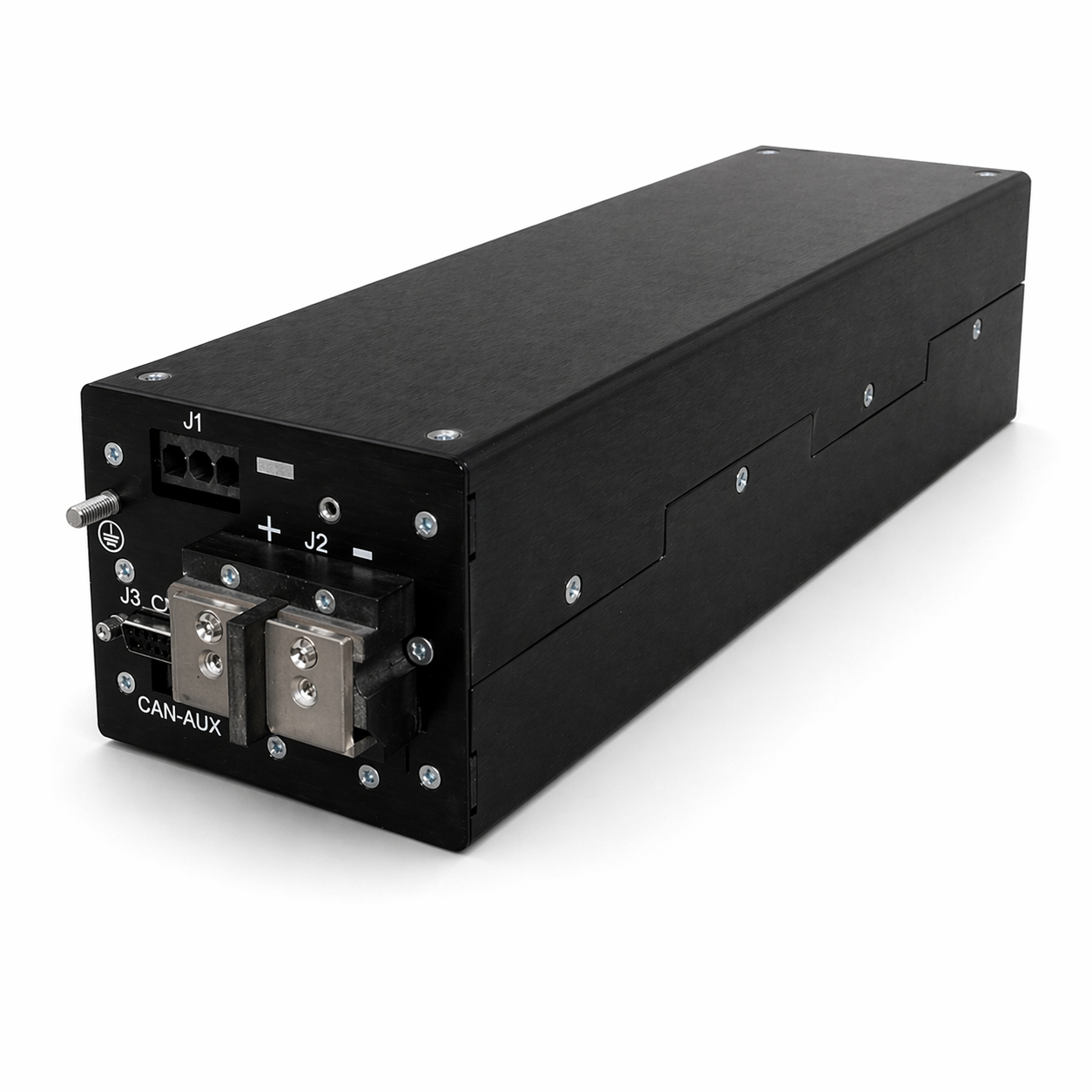 6kw liquid cooled Industrial black electronic module on white