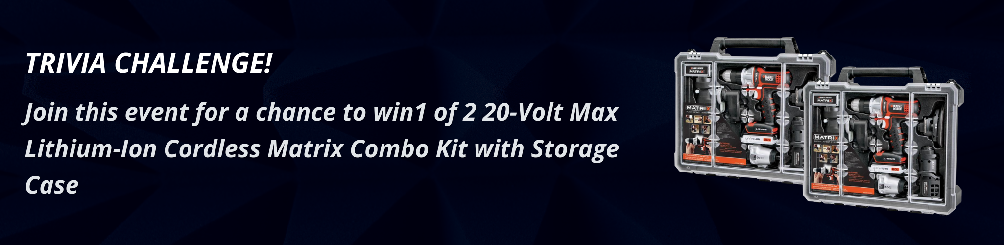 20-Volt Max Lithium-Ion Cordless Matrix Combo Kit