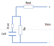 Fig 2: Cell simplified equivalent circuit